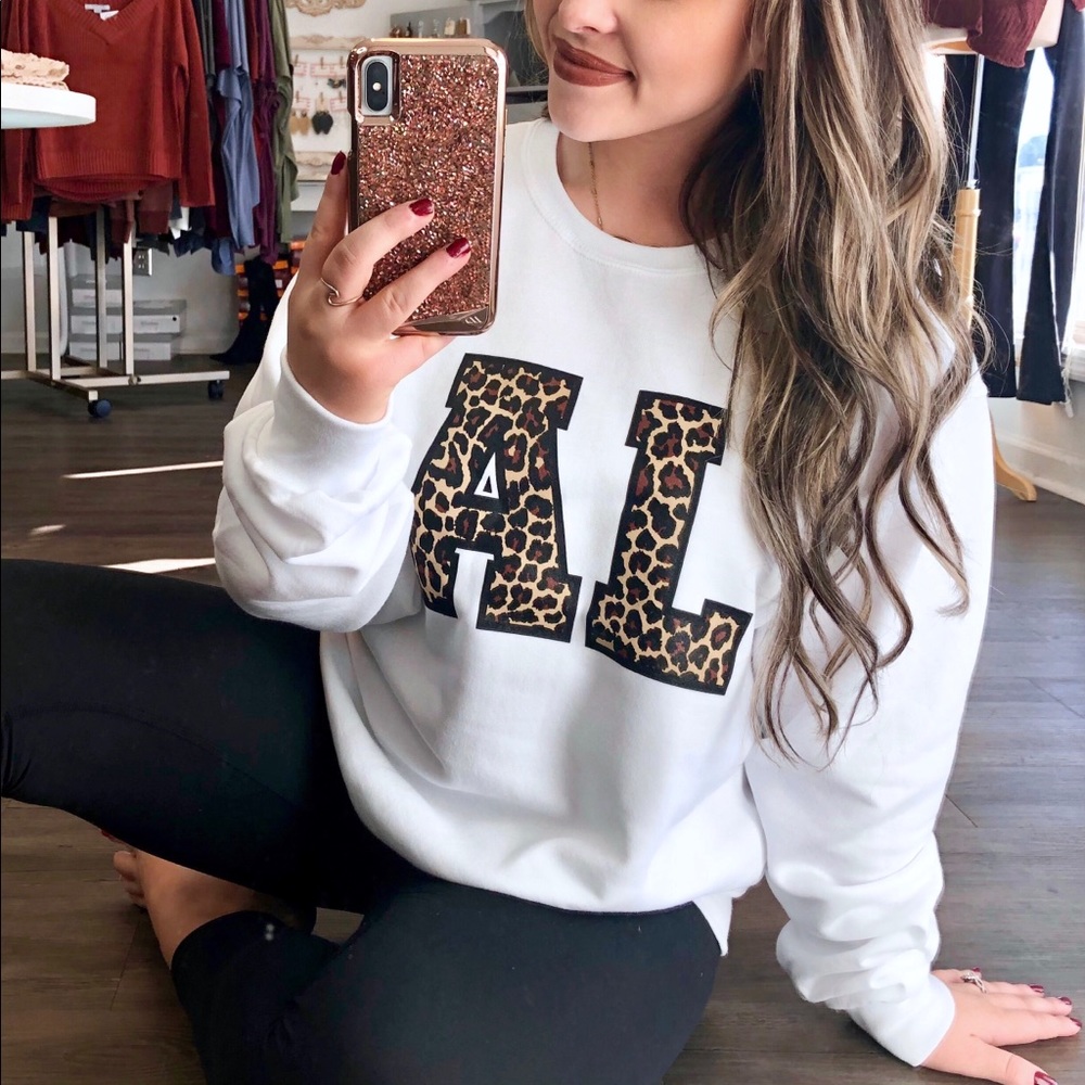 Alabama leopard print sweatshirt